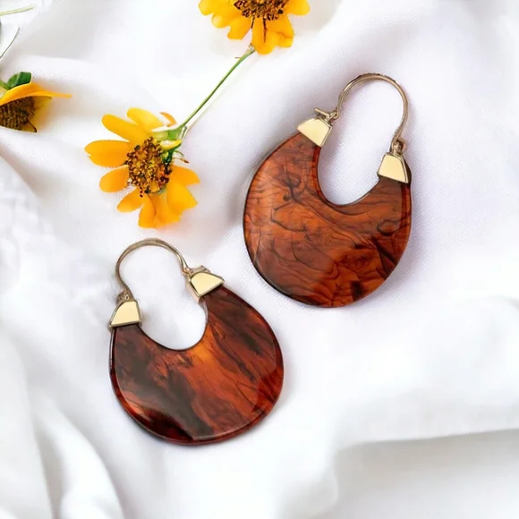 Stunning hoop earrings - Picture 6 of 14